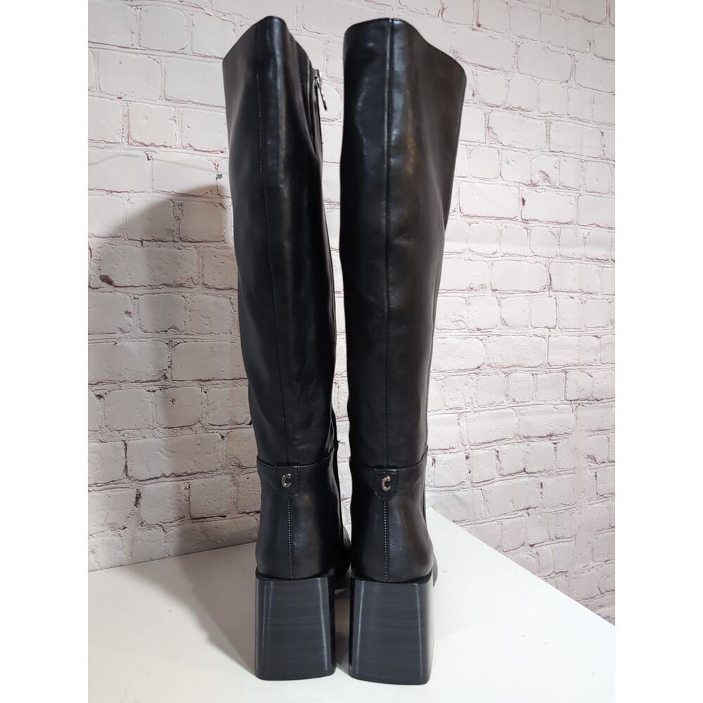 Women's Circus by Sam Edelman Teelin Block Heel Boots, Black Size 8.5 Knee High - Picture 3 of 14